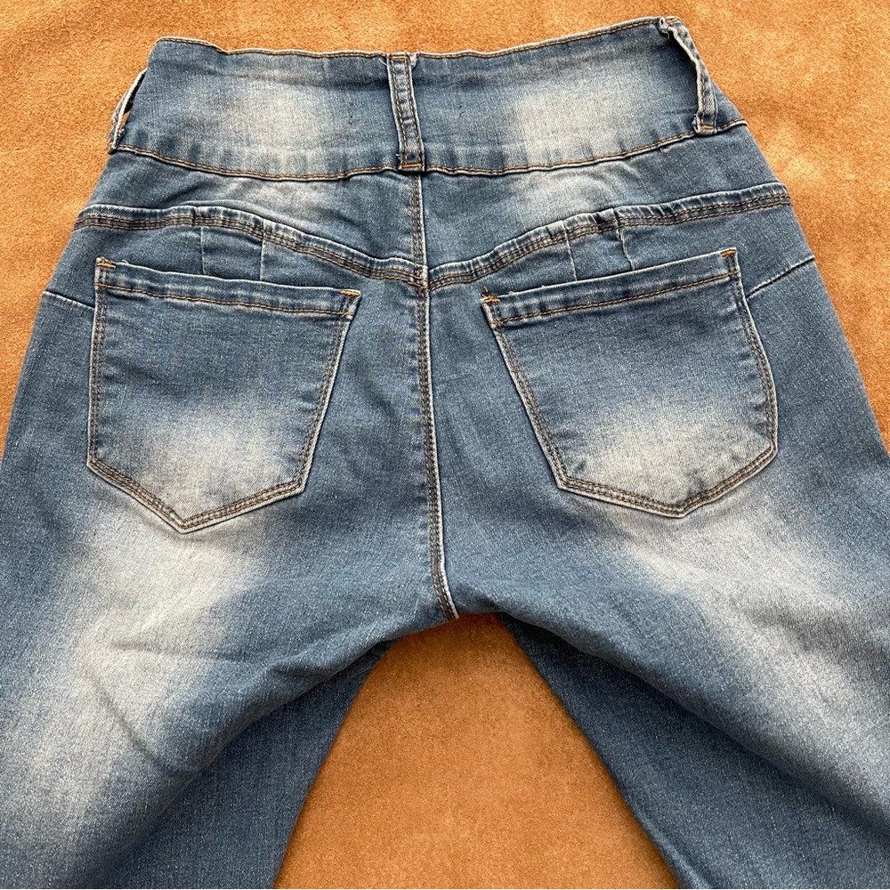 BAMBOO High Rise Stretch Skinny Jeans Size 5 - Picture 9 of 16